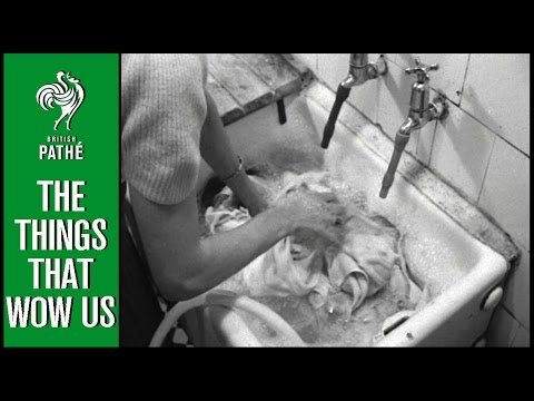 شاهد  غسالة ملابس مصنوعة يدويًّا عام 1951