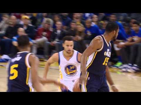 تسديدة رائعة لستيفن كارى حاملا الكرة بنفسه فى الـnba