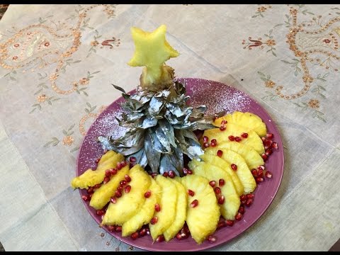 شاهد طريقة عمل نجمة عيد الميلاد بالأناناس