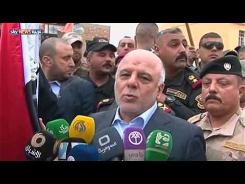 فيديو العبادي يتعهد بالزحف على الموصل لتحريرها من داعش