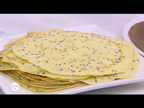 طريقة عمل كريب بحبة البركة