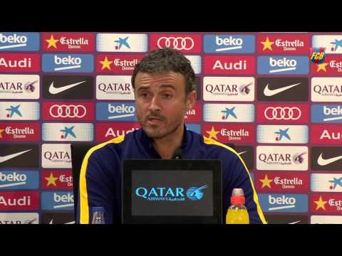 لويس إنريكى يؤكد أن  ما حققه الفريق هو جزء من تاريخ برشلونة