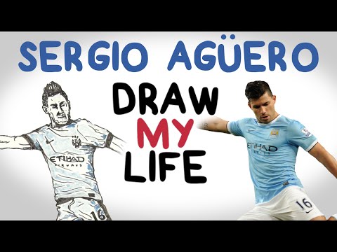 كاريكاتير يلخص قصة حياة أغويرو الكروية وتنتهى بميسى