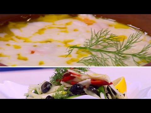 طريقة عمل طاجن جمبري بالخضار وسلطة بصل بالخيار