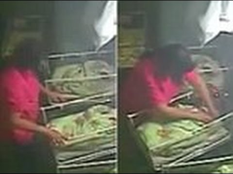 فيديو ممرضة تعتدي بطريقة وحشية على رضيعة