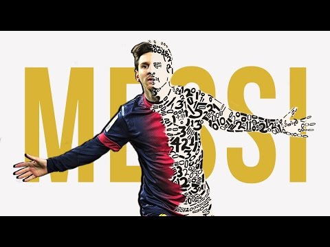 لوحة فنية رائعة ترصد أرقام ميسي القياسية
