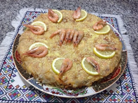 تحضير بسطيلة بالحوت اللذيذة