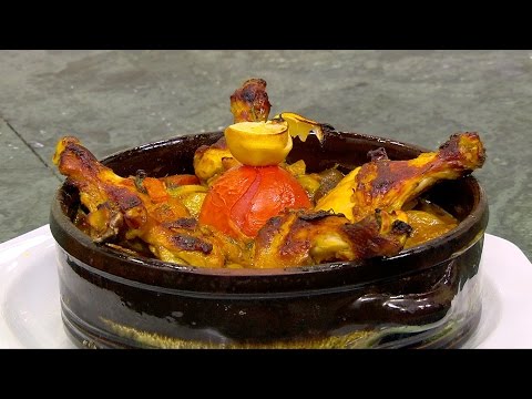 شاهد طريقة عمل طاجن الدجاج بالزيتون