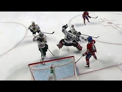 شاهد حارس مرمى هوكي يبقي شباكه نظيفة بعد 4 هجمات صعبة