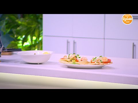 بالفيديو طريقة عمل شوربة بروكلي وشاورما الجمبري