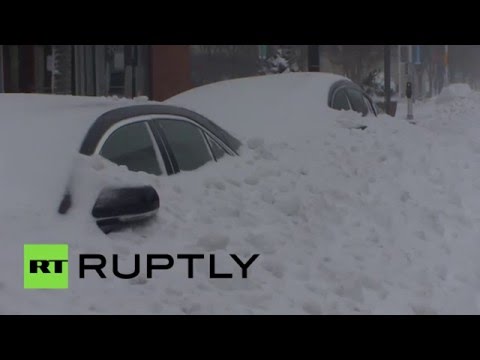 شاهد تساقط الثلوج الغزيرة في الولايات المتحدة