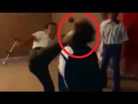 شاهد لاعب تركي أراد إظهار مهاراته في الكاراتيه