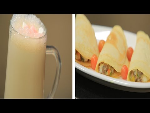 طريقة عمل كريب باللحمة المفرومة  كوكيل القهوة بالعسل