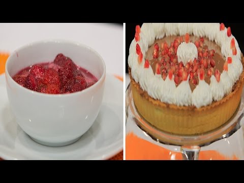 طريقة عمل تارت شيكولاتة بالرمان