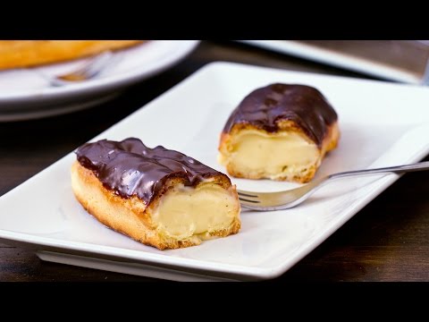 إكلير الفانيليا بأسهل الخطوات