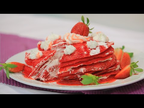 طريقة عمل كريب بالفراولة