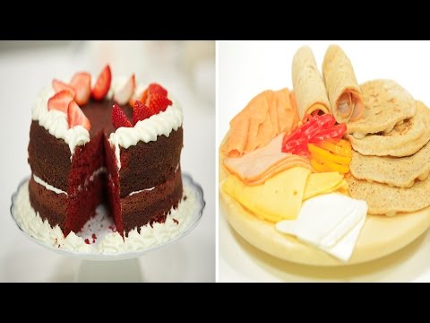 طريقة عمل خبز صاج بلبن رايب  ريد فلفت كيك