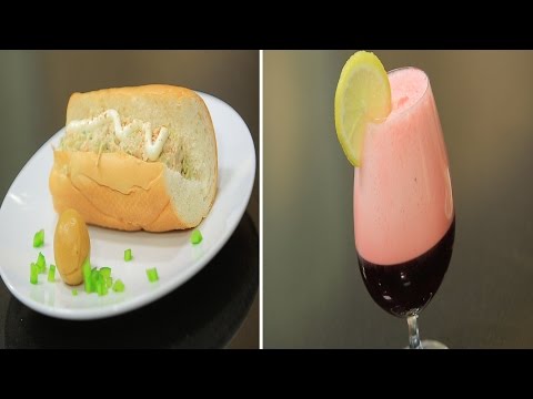 شاهدطريقةعمل سندويتش معجون التونة بالليمون المعصفر  كركديه بالصودا