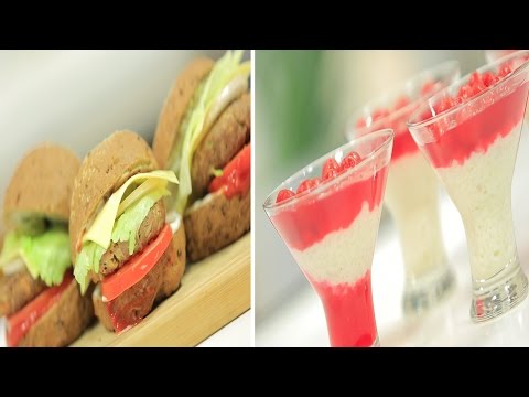 طريقة عمل أرز باللبن بشربات المورد  برجر بيتي صحي بالخضروات