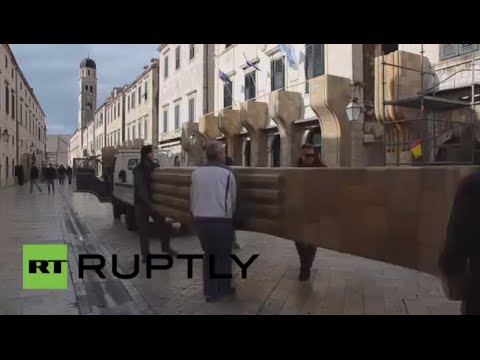 شاهد بدء التحضير لتصوير الحلقة الثامنة من حرب النجوم في كرواتيا