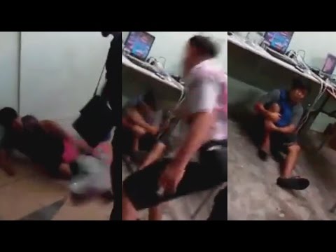 صاحب سايبر يضرب عامل حتى الموت