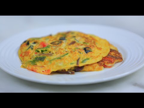 طريقة عمل أومليت البيتزا