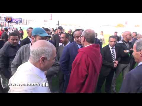 شاهد الناصري والباكوري في افتتاح الملعب الجديد لسيدي مؤمن