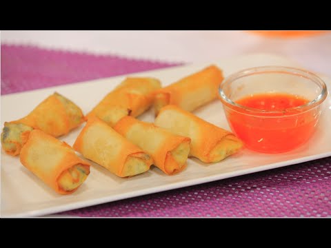 بالفيديو سبرينغ رولز خضار