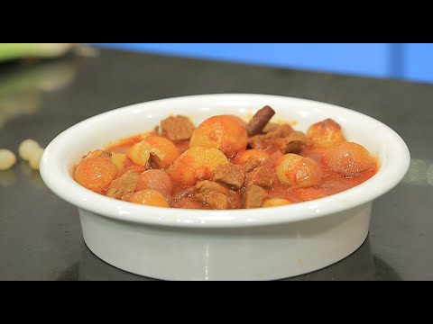 طريقة عمل بصل قاورمه باللحمة