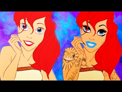 بالفيديو  أميرات ديزني بالوشم