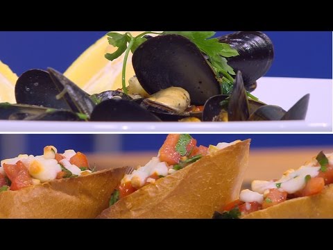 بلح البحر بالكسبرة والليمون