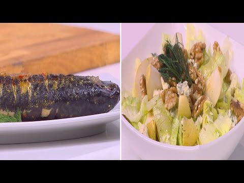 طريقة عمل سمك ماكريل بيستو