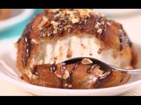 شاهد طريقة عمل آيس كريم مقلي
