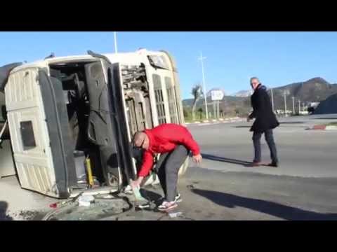شاحنة كادت تتسبب في  كارثة في طنجة