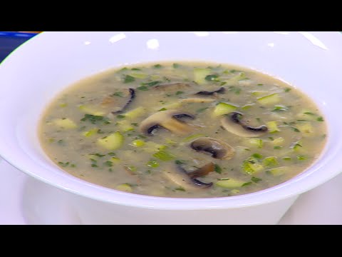 طريقة عمل شوربة خضار بالمشروم