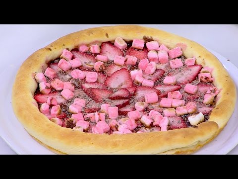طريقة عمل بيتزا الشيكولاتة