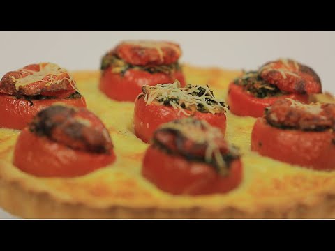 طريقة عمل تارت الطماطم و السبانخ و المشروم