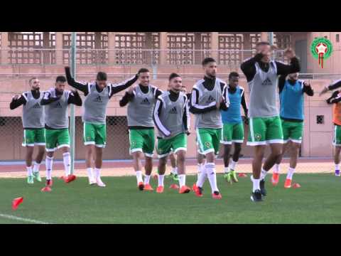 المنتخب الوطني يجري ثاني حصة تدريبية تحضيرا للقاء الرأس الأخضر