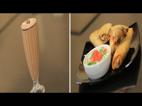 بالفيديو تعرف على طريقة عمل سبرنج رولز شاورما و كوكتيل الآيس كريم