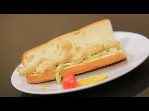 سندويتش جمبري بصوص الزيتون الأخضر