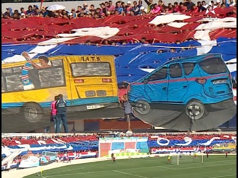 شاهد جماهير أولمبيك أسفي تفتتح ملعب المسيرة بتيفو رائع أمام الوداد الرياضي