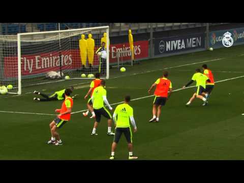 تسديدة رائعة لـ”كاسيميرو” بتدريبات ريال مدريد