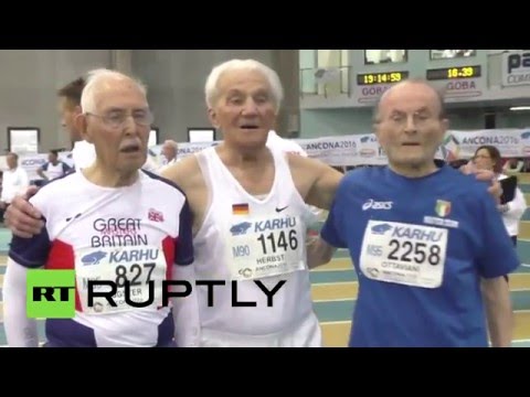 رياضي إيطالي بلغ الـ100 من عمره ينوي تحطيم أرقام قياسية في بطولة أوروبية