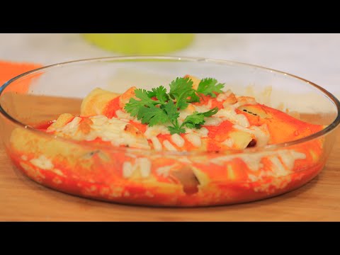 بالفيديو طريقة عمل كانيلوني بالدجاج و السبانخ