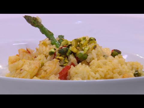 أرز بالجمبري والخضار