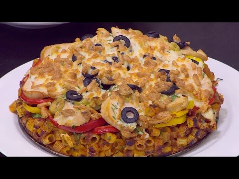 طريقة عمل بيتزا مكرونة