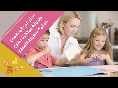 شرح عملية سقوط المطر للأطفال