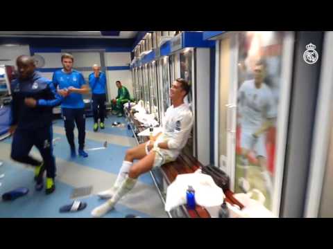 بالفيديو الريال يشارك جماهيره فرحة الفوز على  فولفسبورغ من غرفة الملابس