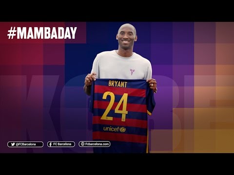 بالفيديو برشلونة يودع مشجعه الأسطورة “كوبي براينت”