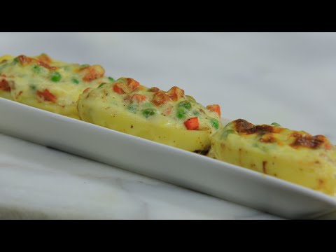 بالفيديو بطاطس محشية خضار بالبشاميل